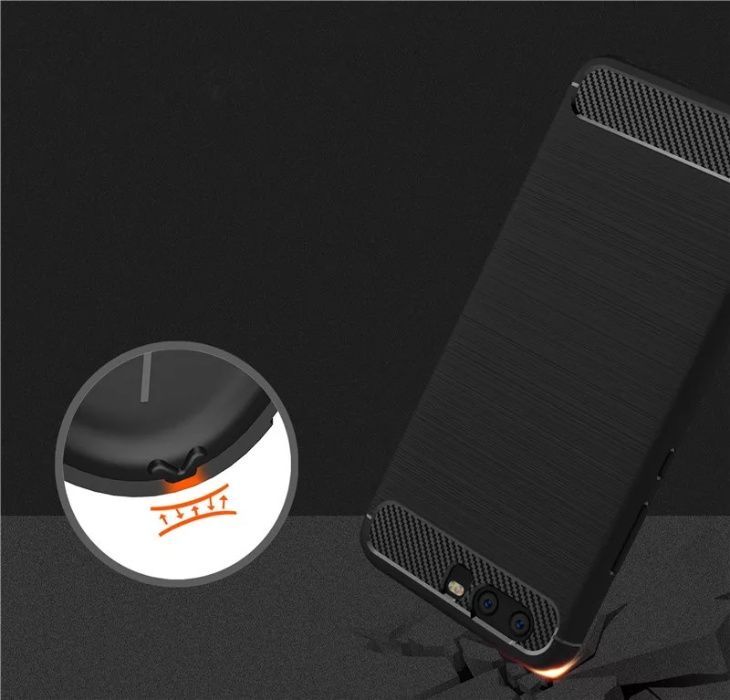 Husa cu textura de carbon pt. Huawei P10 plus , Honor 8, Honor 9