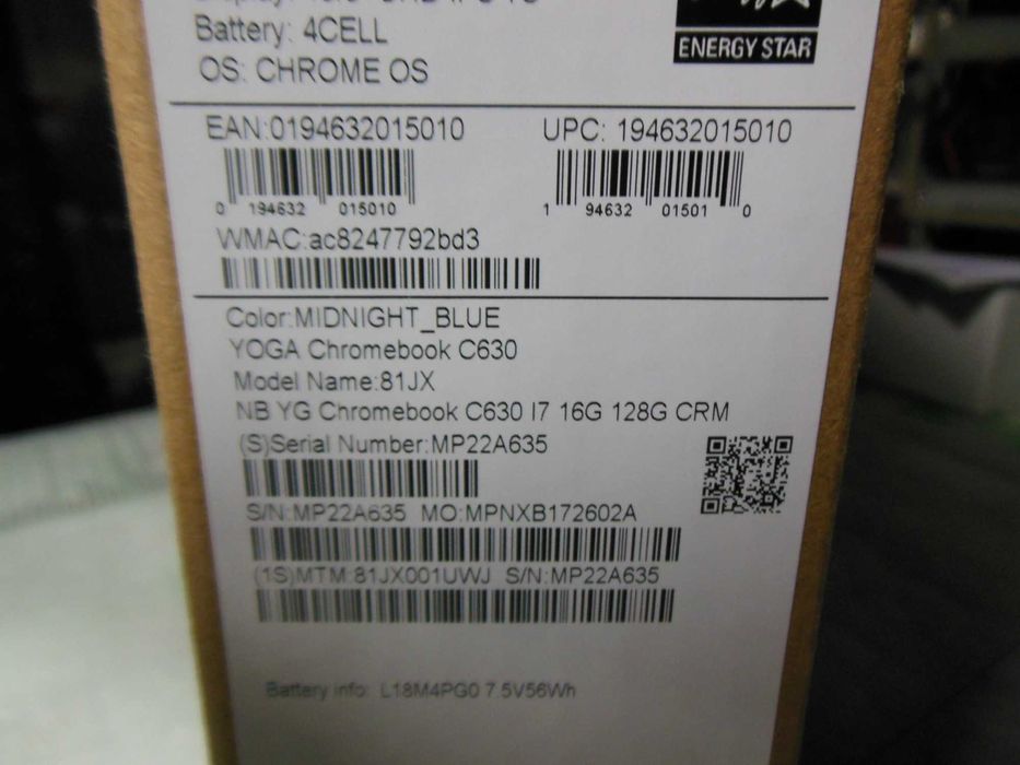 Lenovo  C630 Yoga 15.6" UHD 4K Touchscreen Convertible  i7-8550U