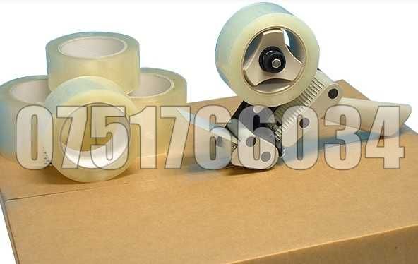Scoci Banda Adeziva Scotch Ambalat Colete Pachete Transparent 48mmx60m