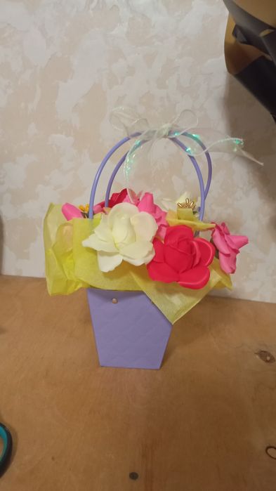 Сабыннан жасалған гүл