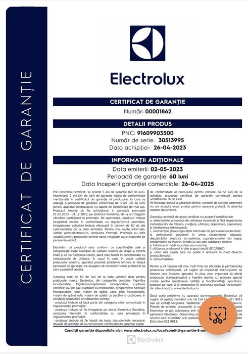 Uscator de rufe ELECTROLUX EW7H458B, Pompa de caldura, 8 kg, 12 progra