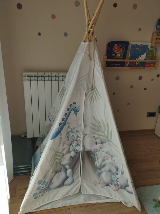 Детска палатка от плат - динозаври