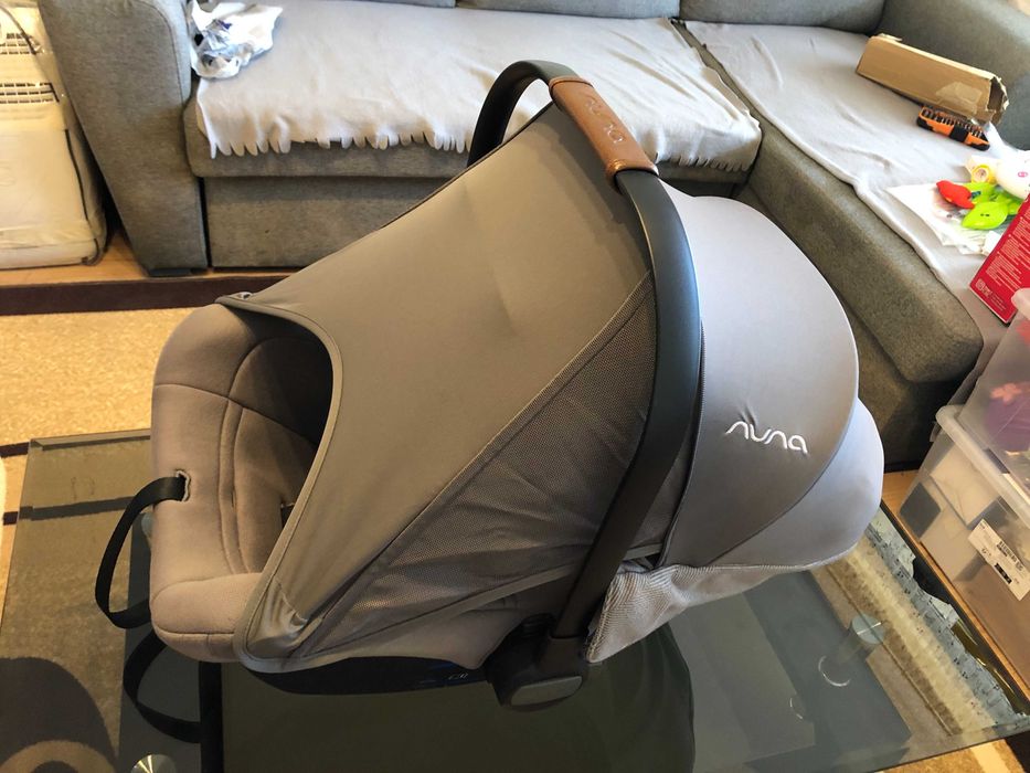 Кошче за кола Nuna Pipa Lite LX с ISOFIX база + резервен комплект възглавнички от органичен текстил + адаптери за количка