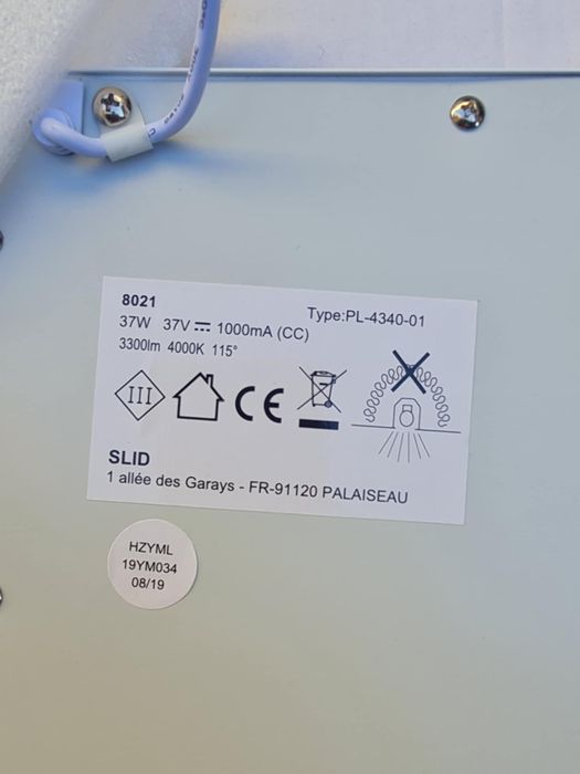 Panou led 40w alb