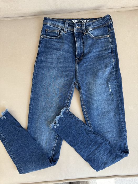 Джинсы серые и синие