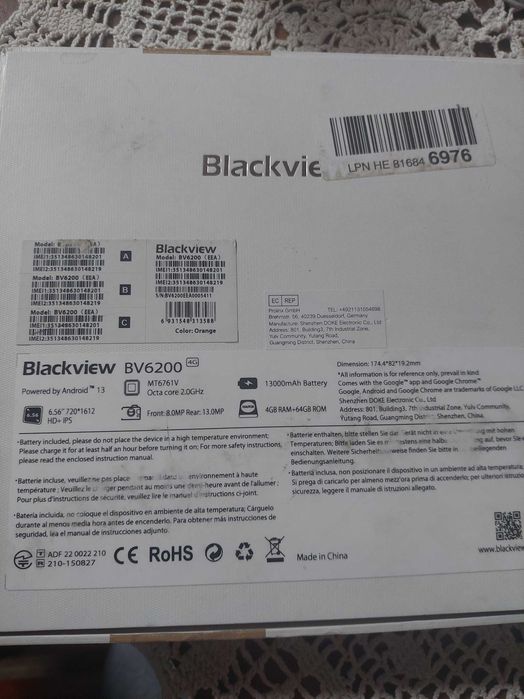 Мобилен телефон Blackview BV6200