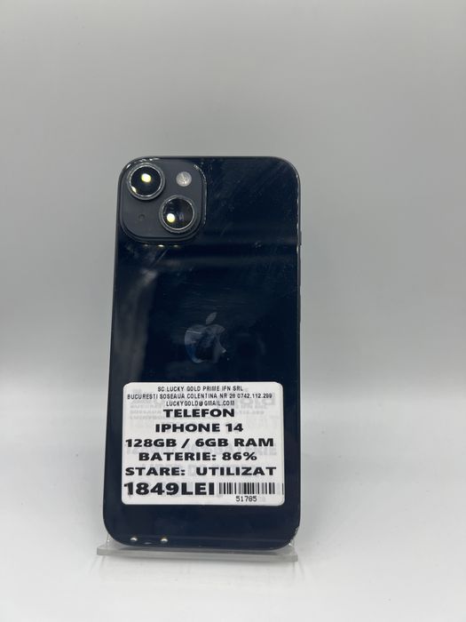 Iphone 14 128Gb / 86Baterie Garantie #51785