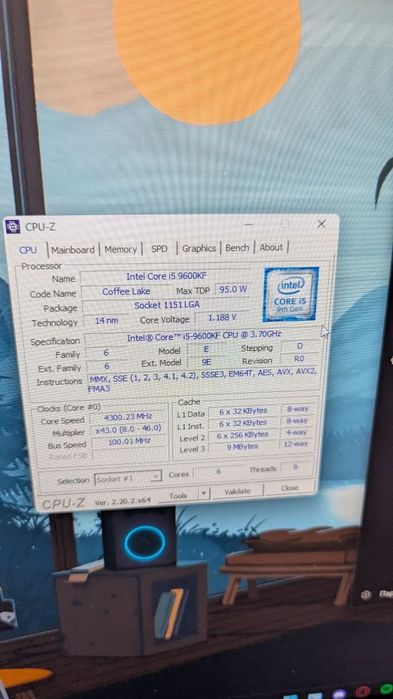 Intel core i5-9600kf + GIGABYTE H310M S2 2.0 + Бесплатный Кулер
