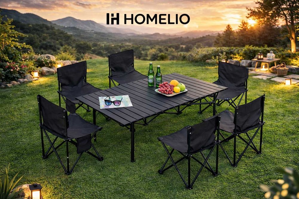 piknik uchun 6 kishilik stol stul komplekt