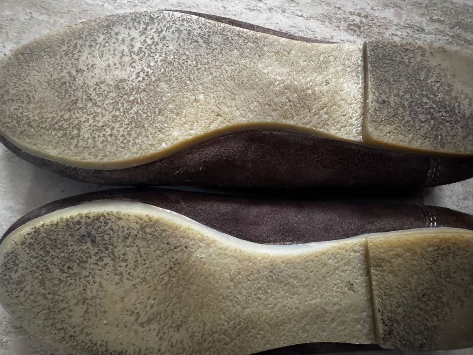 Pantofi piele întoarsă maro, 36, 80 lei