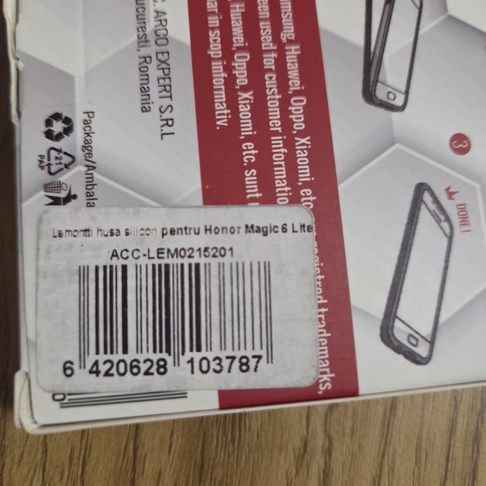 Husă silicon Lemontti  nouă pentru Honor Magic 6 Lite