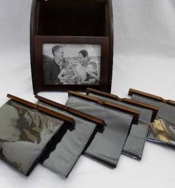 Дървена кутия/албум за снимки - 120 + 1 бр.