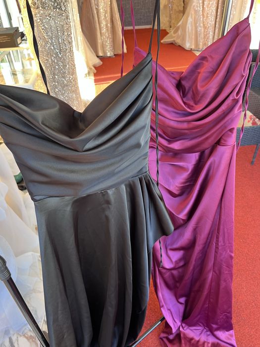 2 рокли (черна и тъмно лилава), почти нови