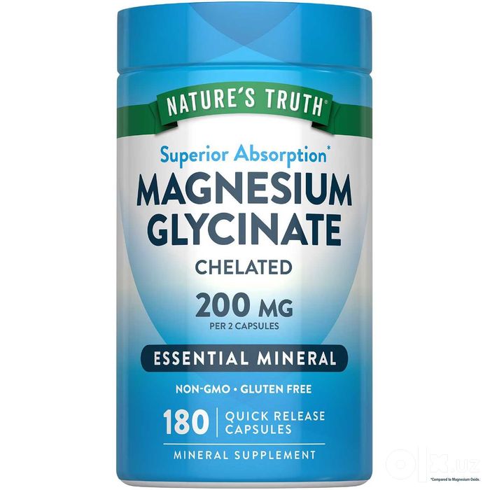Глицинат магния Magnesium Glycinate 665mg (150 капс) США