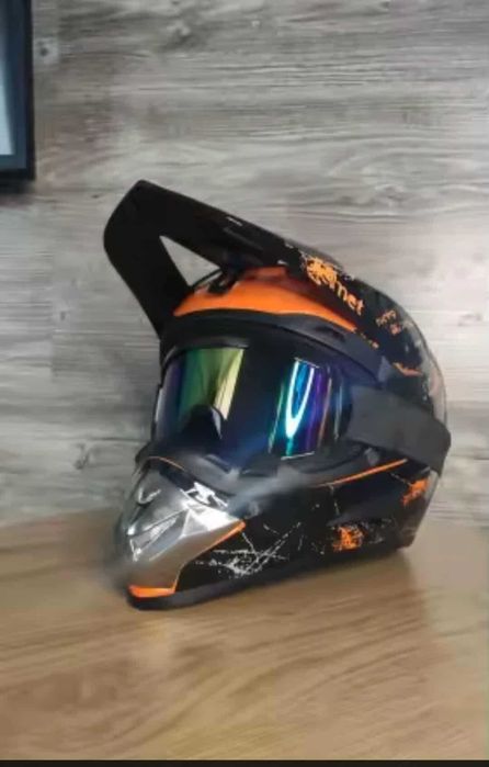 Casti moto off road/atv/enduro  +ochelari