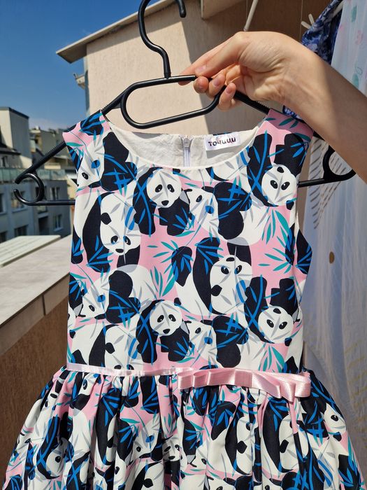 Официална детска рокля от магазин Точици с панди