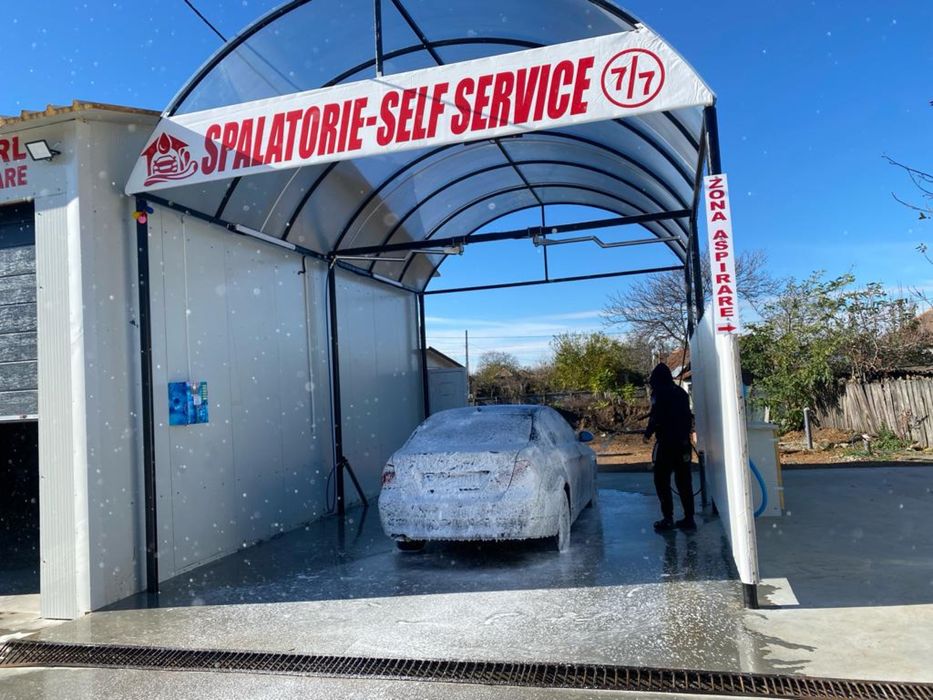 Spalatorie auto self service cu fise, bancnote, automatizari