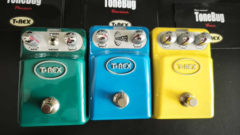 Pedala chitara T-REX Tonebug Phaser - Booster - Fuzz - Garantie
