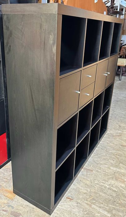 Corp de Biblioteca cu 16 compartimente; Etajera tip Ikea; Raft; Dulap