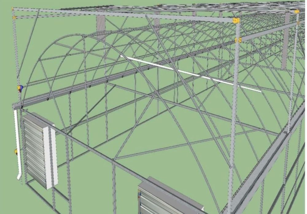 Нов Автоматизиран Оранжериен Комплекс 3 x (8x40 м) – 960 кв.м | Cooling Pads | Автоматично Управление