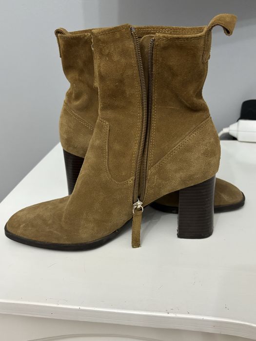 Боти от естествена кожа, номер 38, от Zara