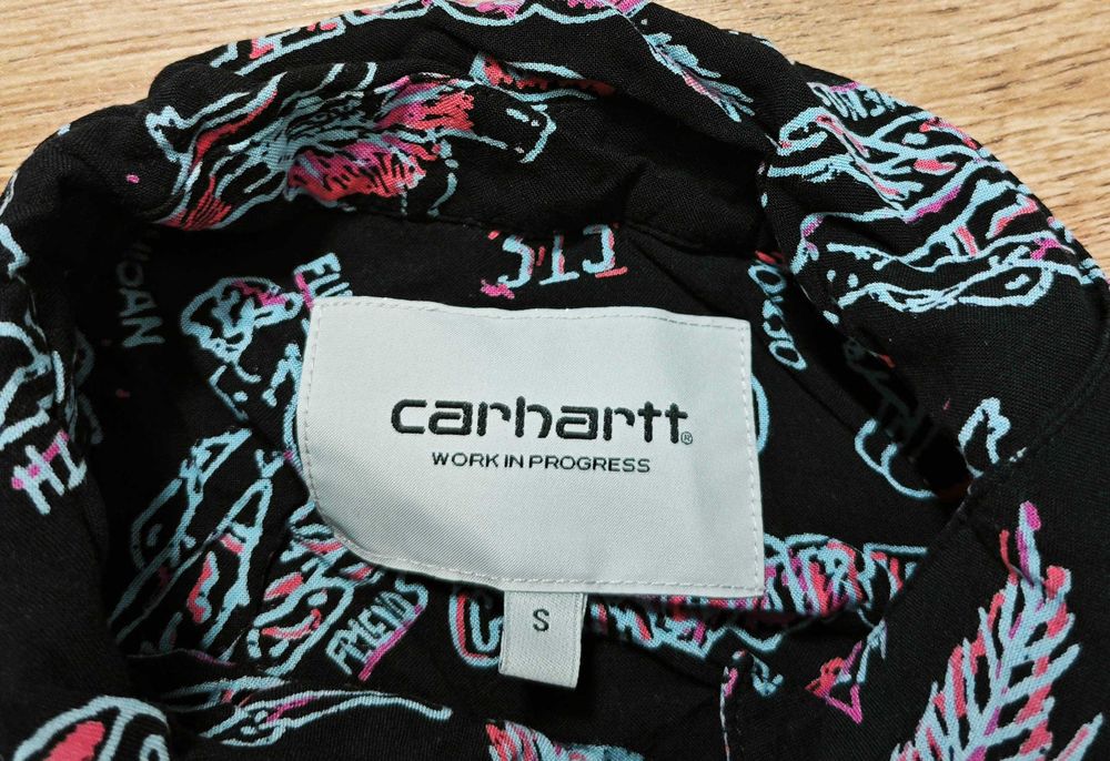 Carhartt  WIP Оригинална мъжка риза с къс ръкав размер S