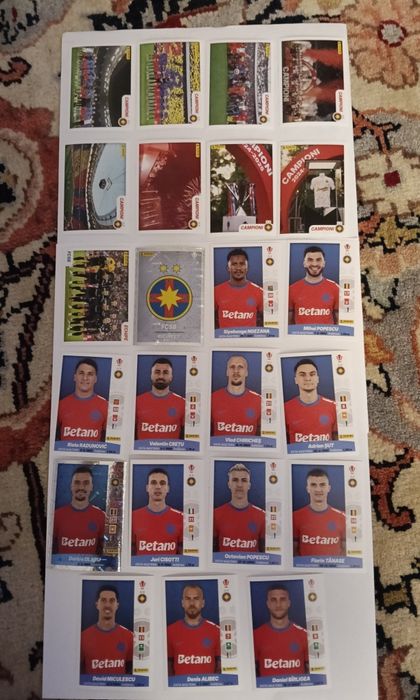 Set 23 stickere FCSB Superliga Panini