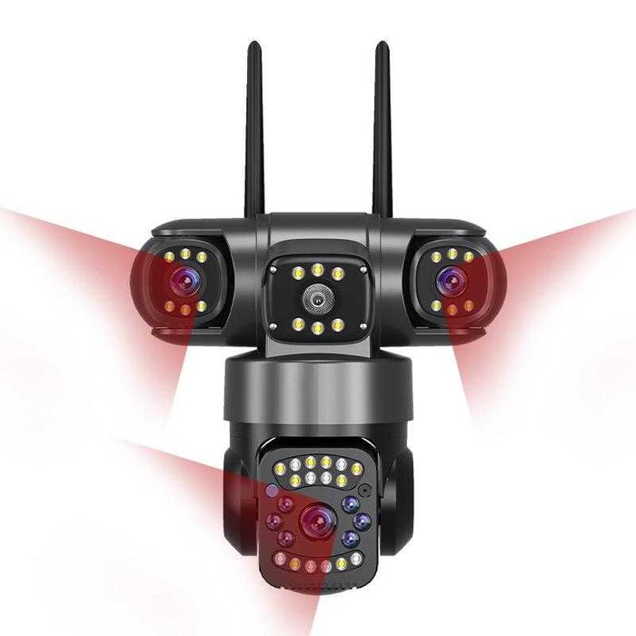 Широкоъгълна ТРОЙНА WIFI Камера 12MP
