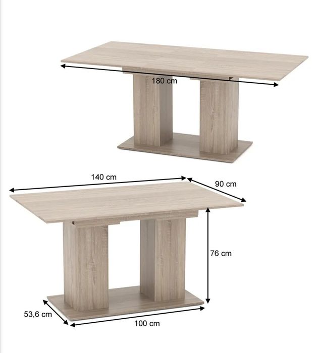 Голяма трапезна маса разтегателна 2167