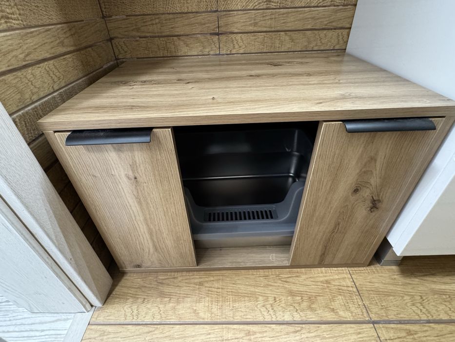 Dulap litiera + litiera inox mare SHAW