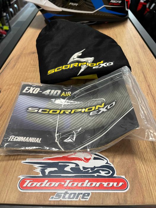 Мото каска SCPORPION EXO 390 BLACK MATT,XS 53-54,като нова