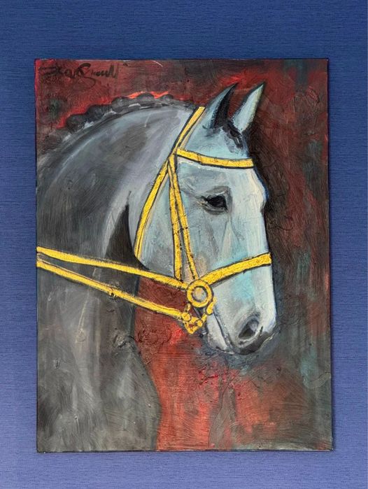 Картина лошади маслом