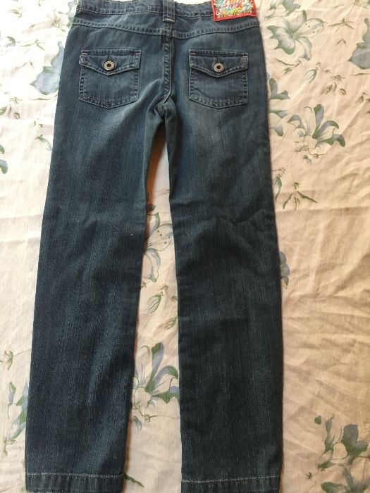 лот за 7-8г панталони и дънки IKKS,Кензо,Бенетон и Деним и ко