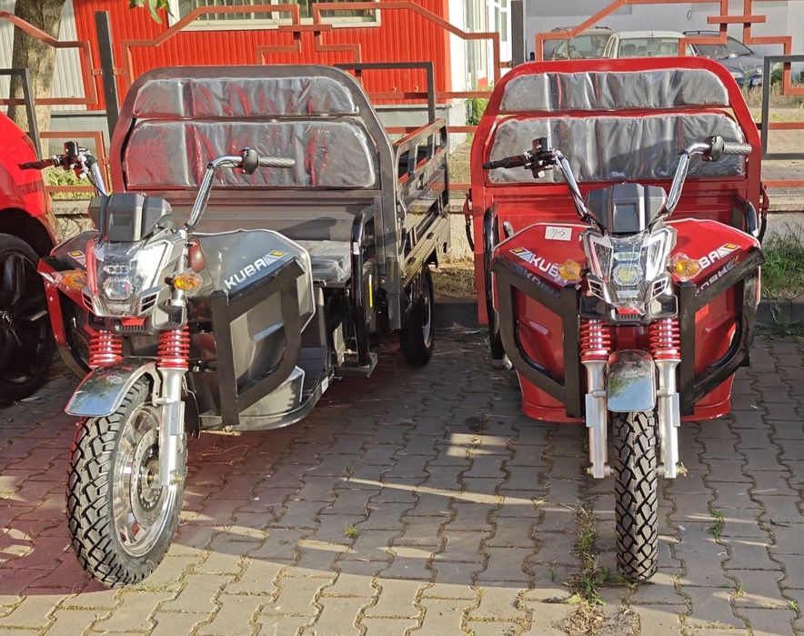 Tricicleta Electrica KUBA GL 15000 Rosu, autonomie 70 km putere 3000W