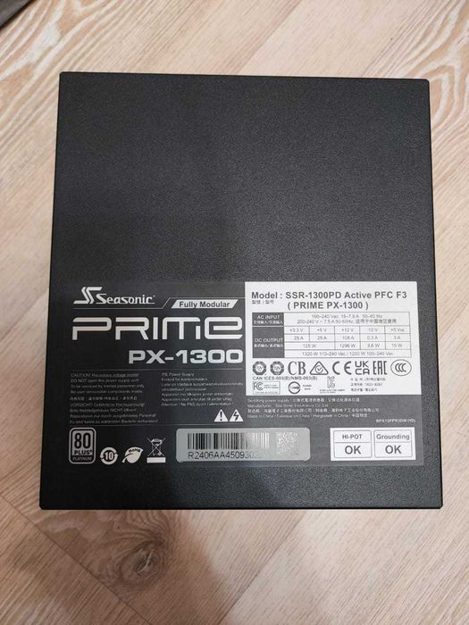 Блок питания Seasonic Prime PX-1300 Platinum 1300 BT