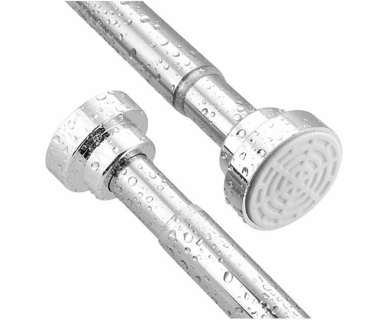 Bara telescopica pentru perdea 85-140 cm, M, argintiu