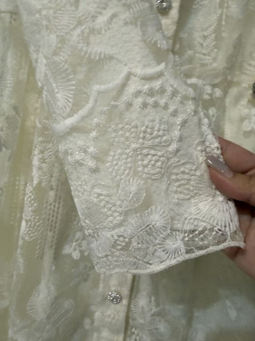 Платье кружевное, длинное