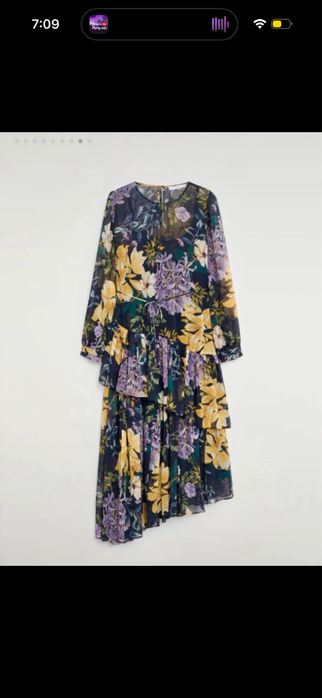 rochie mango  midi vaporoasa