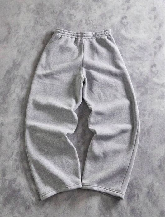 Pantaloni de trening largi gri, cherry blossom