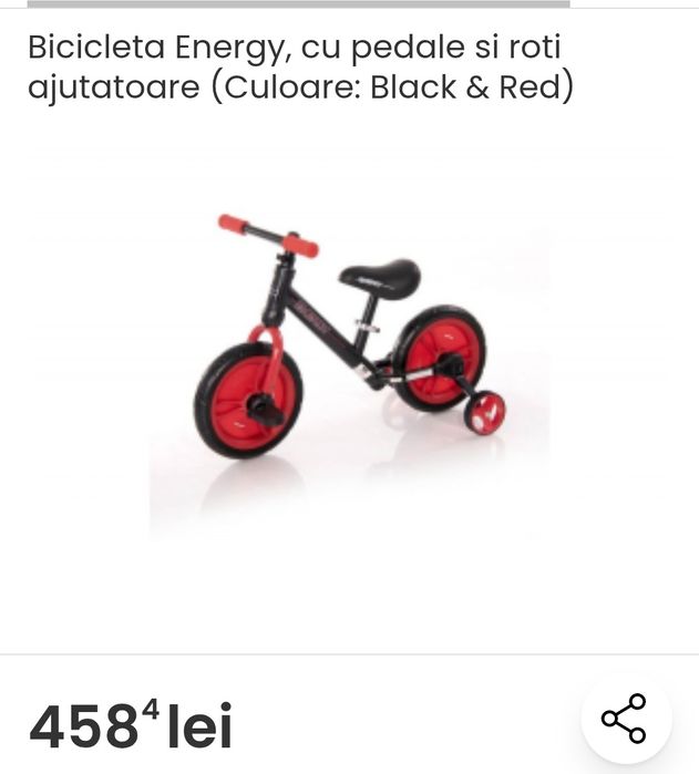 Vand bicicleta copii 2-5 ani
