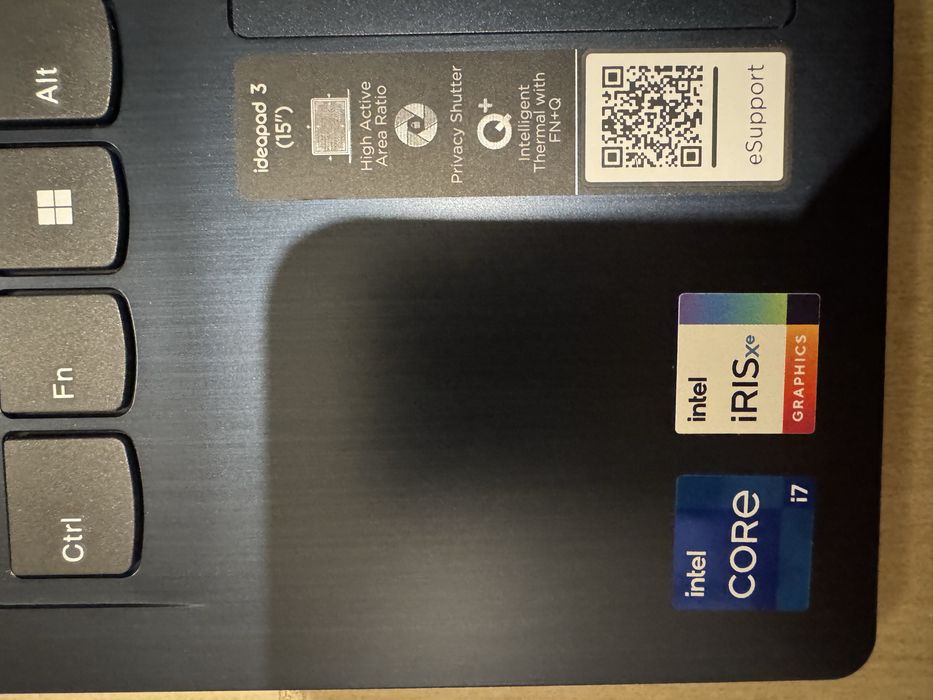 Lenovo i7 ideapad 3, 15”