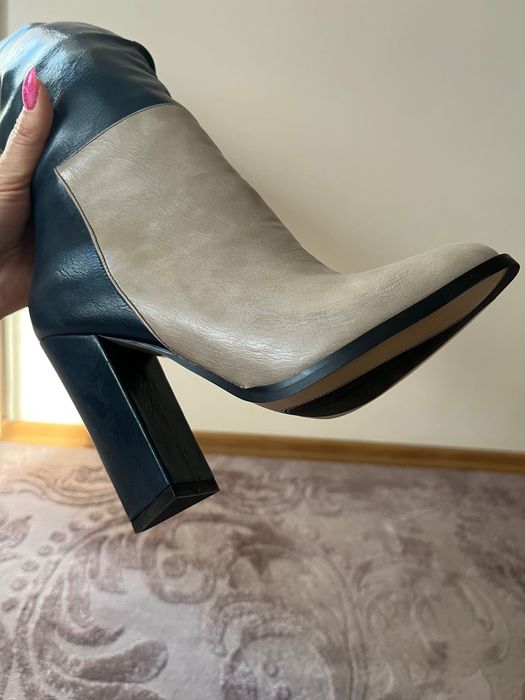 Осенние сапоги-ботфорты