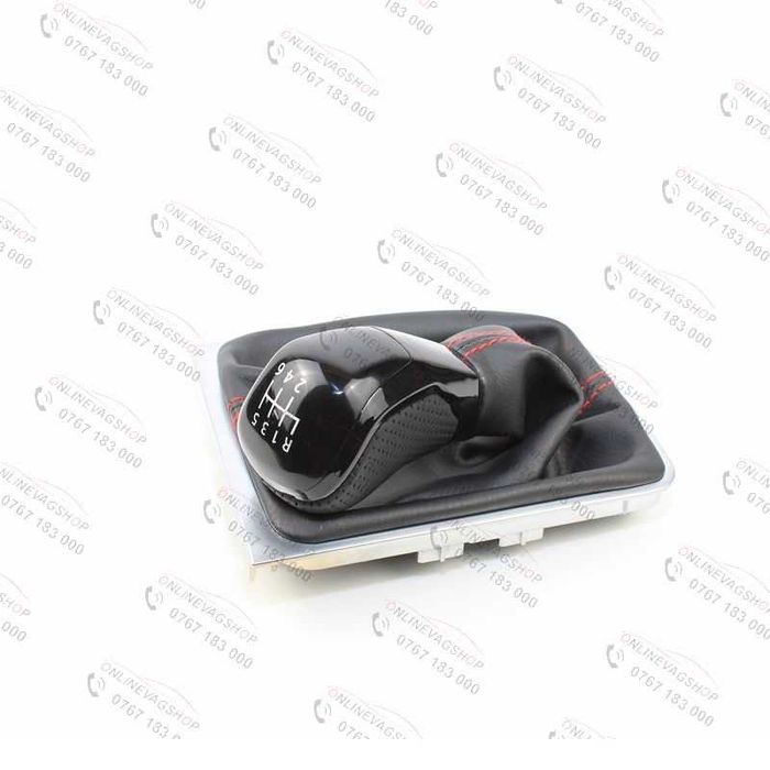 Nuca piele neagra Passat B6,CC,3C,B7 in 5 sau 6 viteze cu manson schimbator