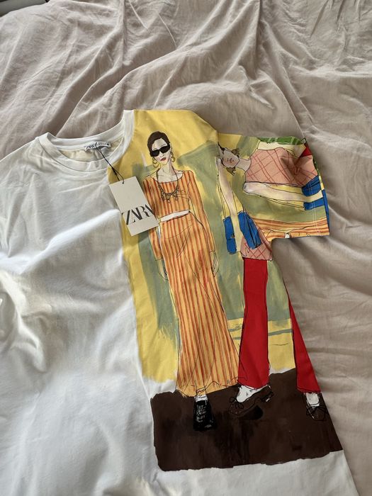 Нова дамска тениска Zara, M