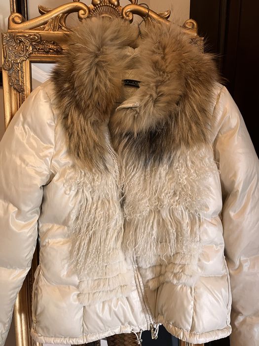 Jacheta twin set blana marimea s