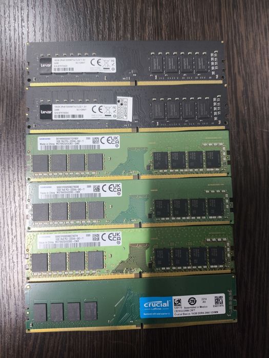 Udimm DDR4 16Gb 6шт