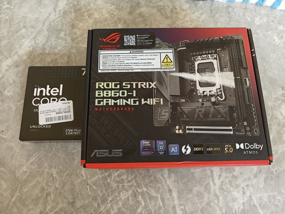 Core Ultra 7 270k + Asus ROG Strix B860-i Gaming Wifi