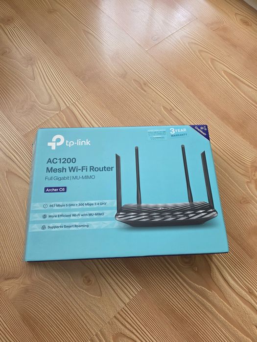 TP-Link Archer C6 (AC1200) - Високоскоростен Двубандов Wi-Fi Рутер