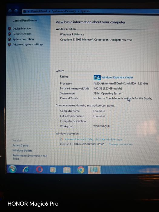 Laptop ASUS AMD Athlon Dual Core - Funcțional, cu cablu alimentare