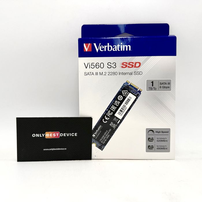 SSD Verbatim Vi560 S3 1TB M.2 2280 SATA III Negru